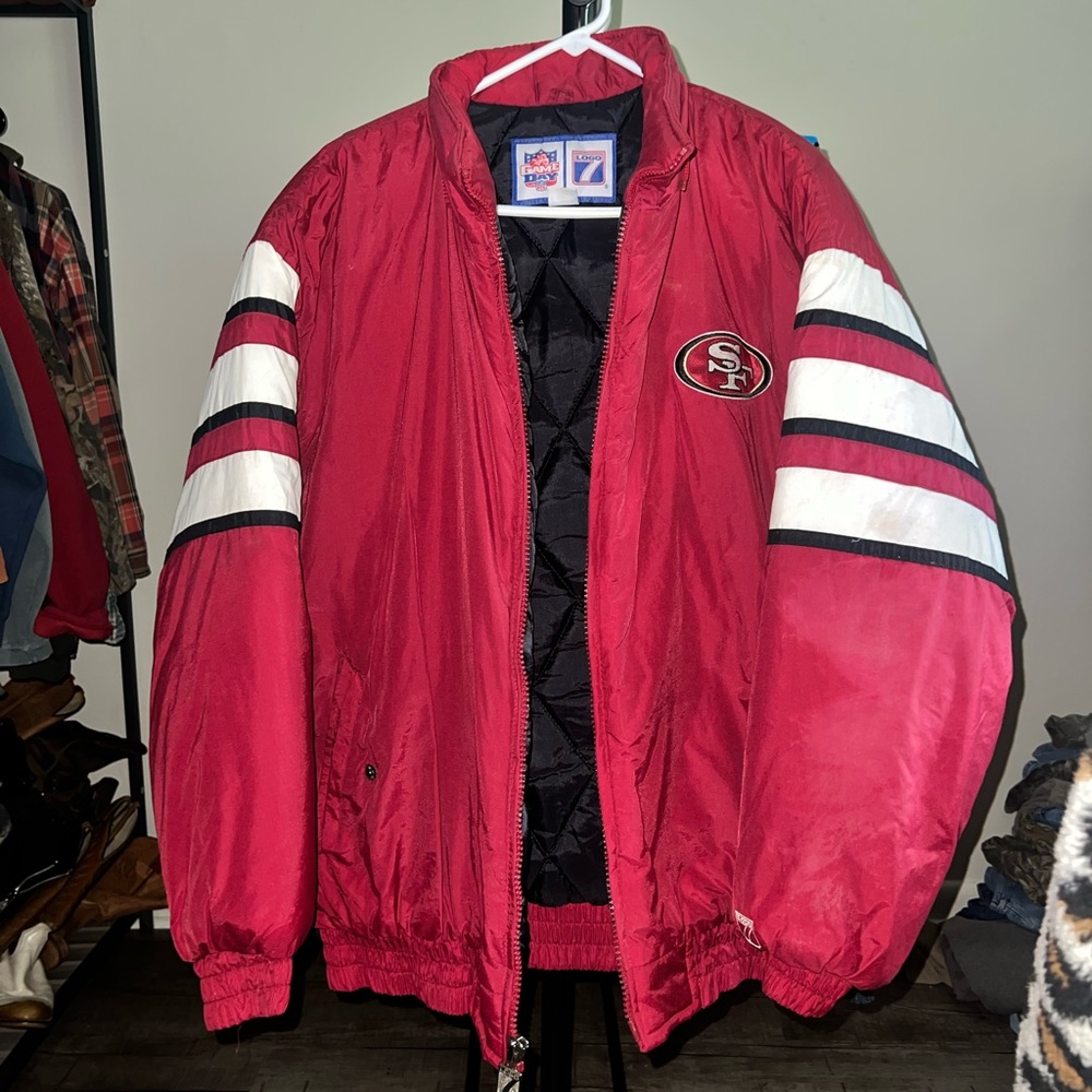 Vintage 90s Gameday Logo 7 San Francisco 49ers NFL Team Jacket Size XL